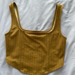 Forever 21 Golden Brown Tank Top